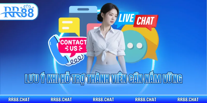 Lưu ý khi hỗ trợ thành viên cần nắm vững